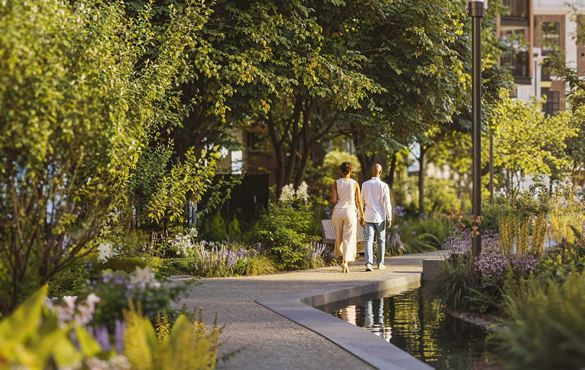 One King's Road Park exterior and grounds CGI